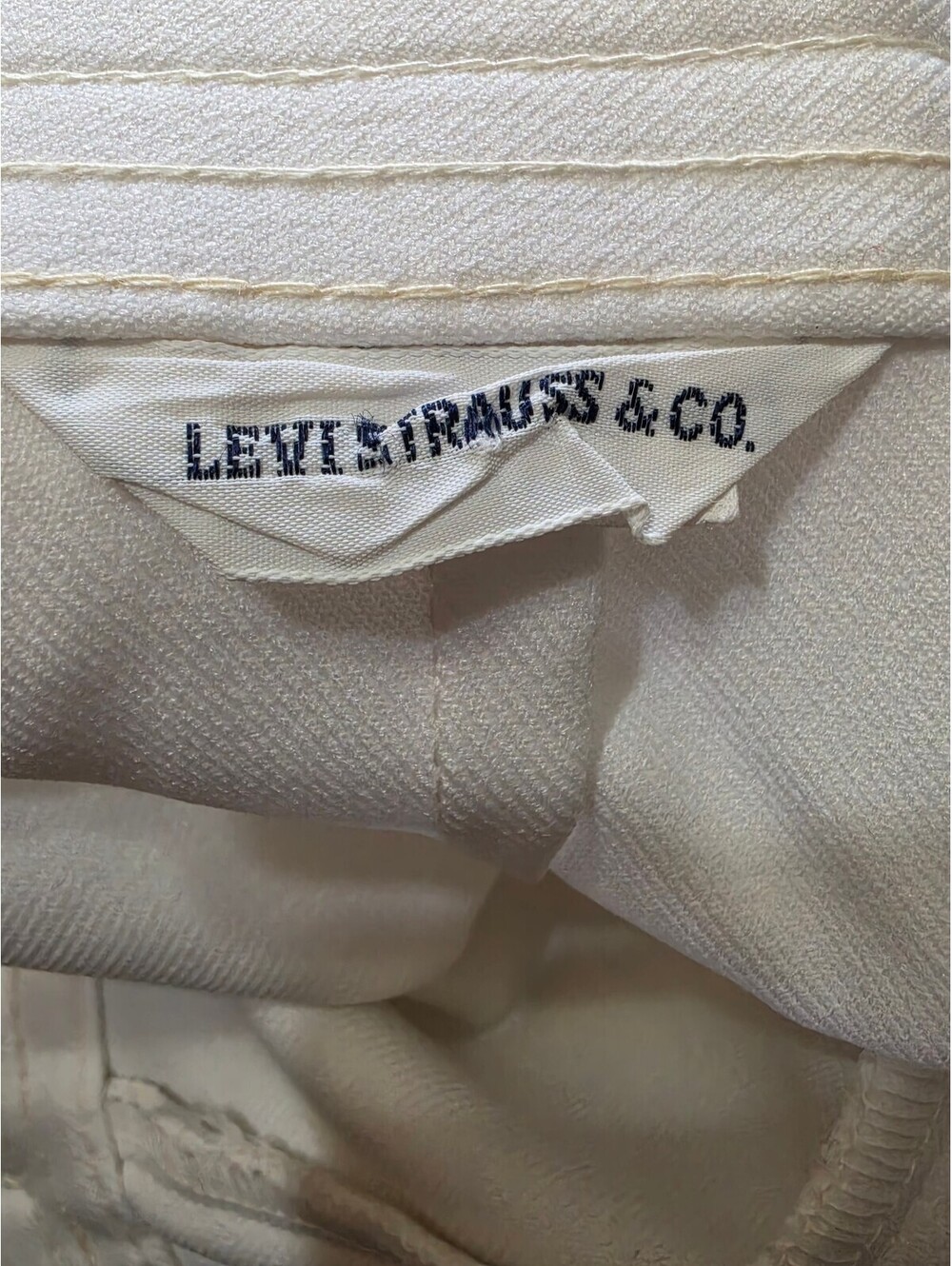 Levi's White Trouser Pants